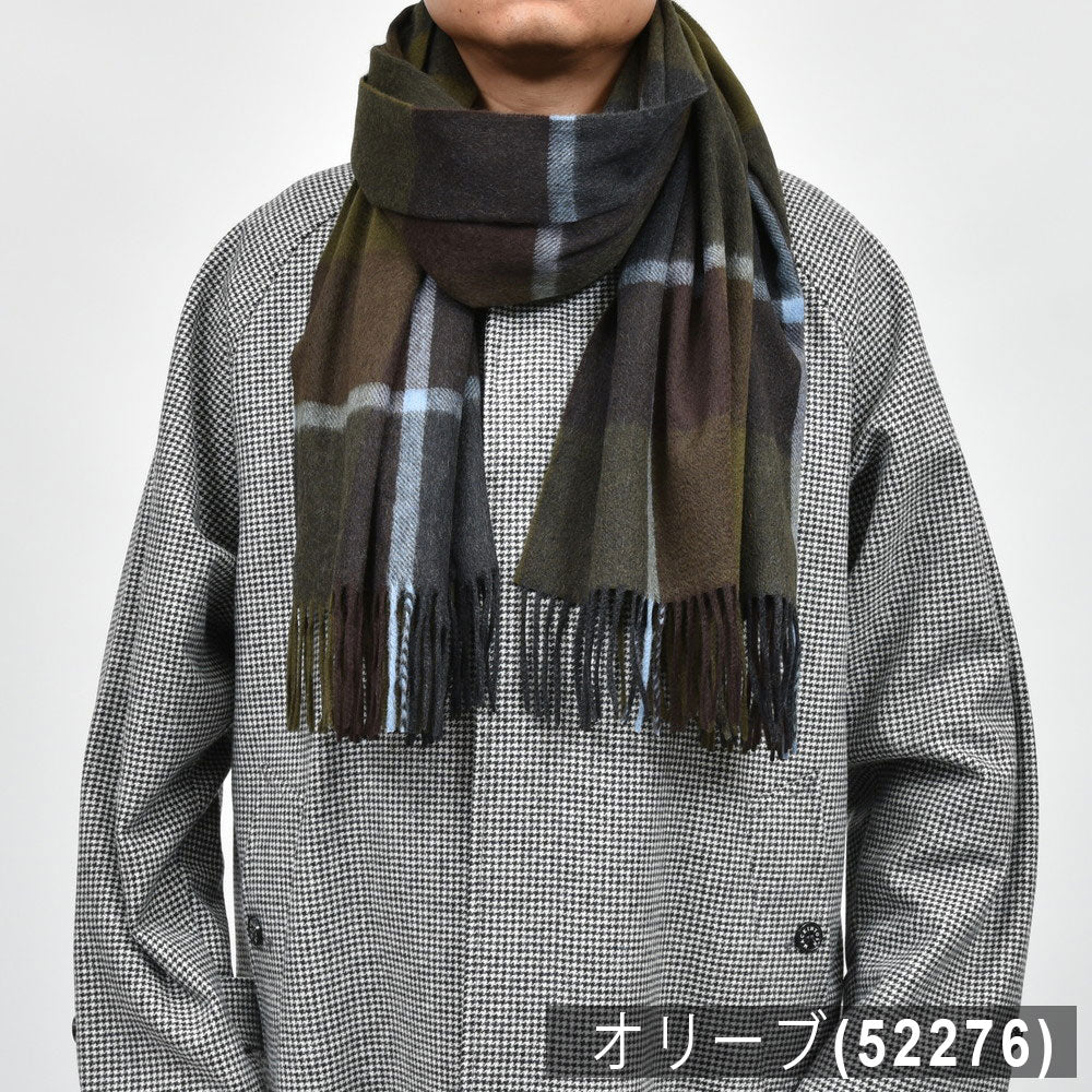Joshua Ellis(ジョシュア エリス) カシミアチェック大判ストール 70×190