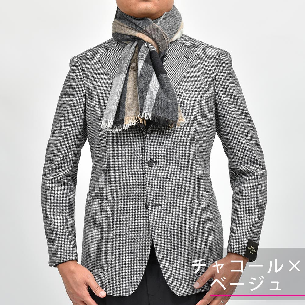 Johnstons of Elgin ジョンストンズ オブ エルガン カシミヤ タータンチェック ライトウエイト 大判ストール 70×180 WA001174