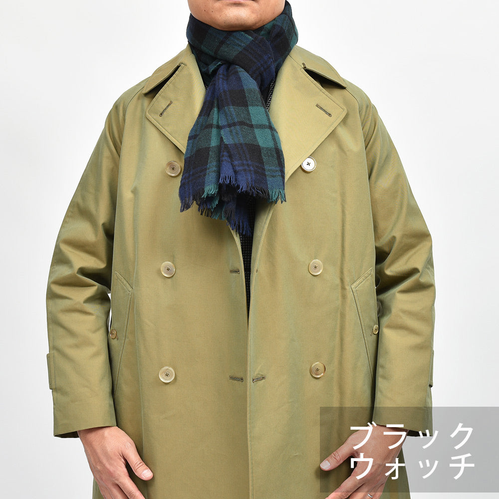 Johnstons of Elgin ジョンストンズ オブ エルガン カシミヤ タータンチェック ライトウエイト 大判ストール 70×180 WA001174