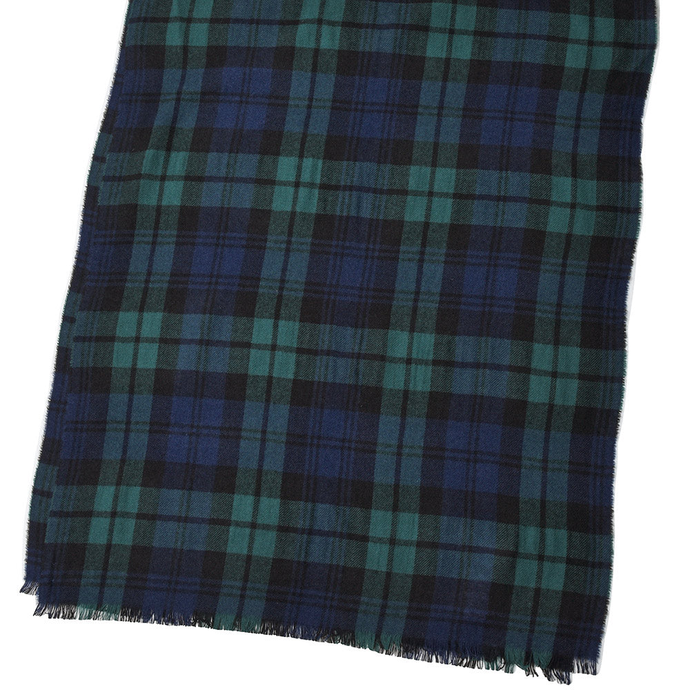 Johnstons of Elgin ジョンストンズ オブ エルガン カシミヤ タータンチェック ライトウエイト 大判ストール 70×180 WA001174