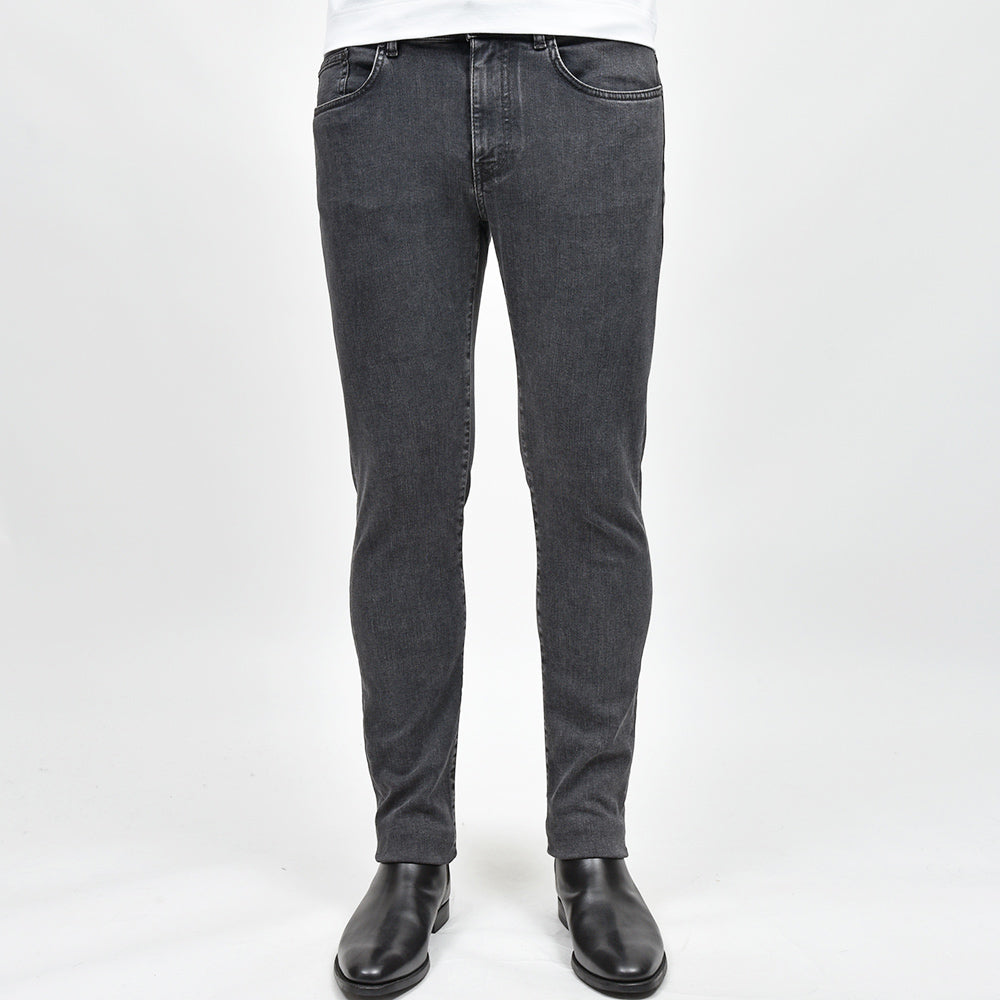 PT TORINO DENIM ピーティートリノデニム コットンレーヨンポリエステル ストレッチ ウォッシュド ブラックデニムパンツ ROCK/SKINNY FIT/OA3110