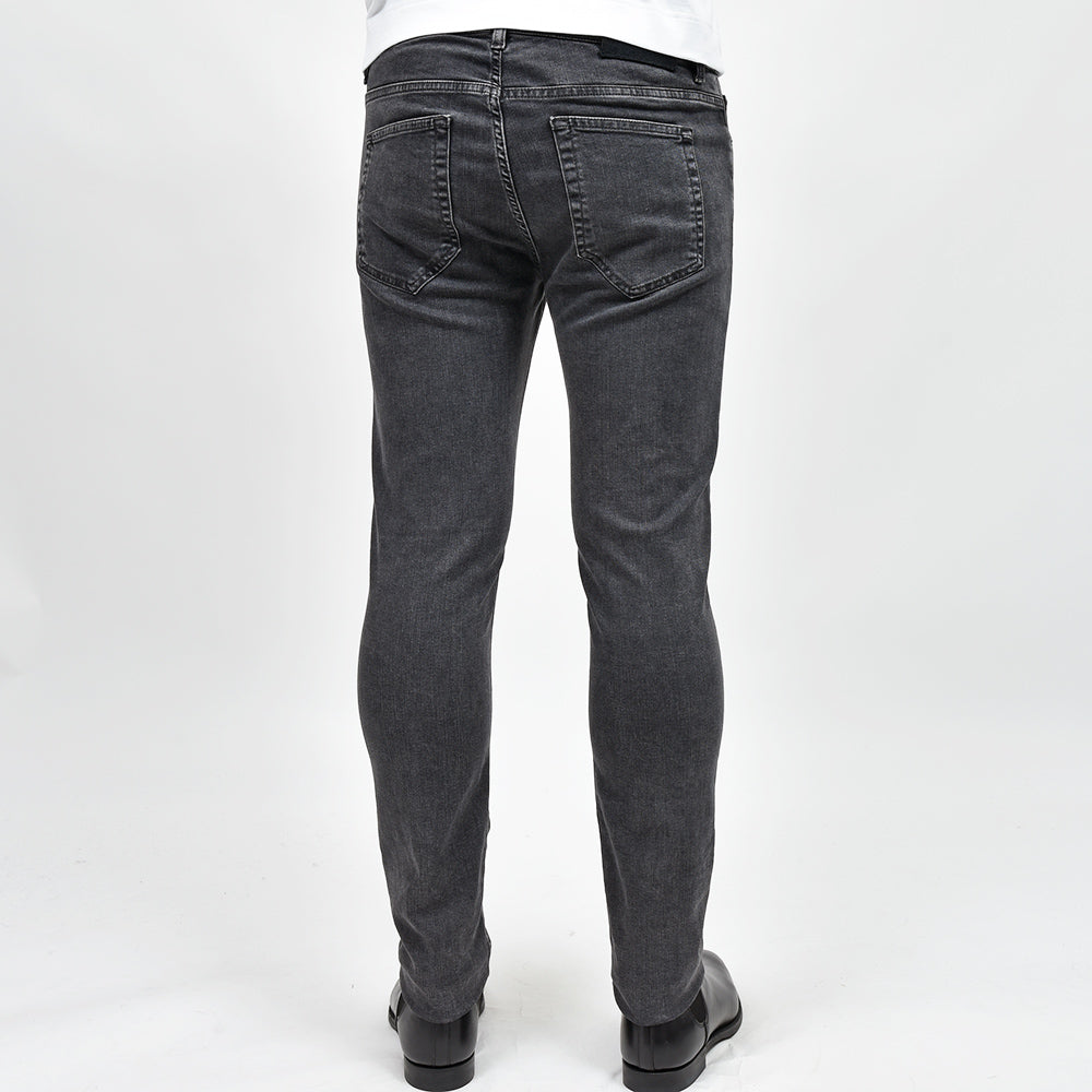 PT TORINO DENIM ピーティートリノデニム コットンレーヨンポリエステル ストレッチ ウォッシュド ブラックデニムパンツ ROCK/SKINNY FIT/OA3110