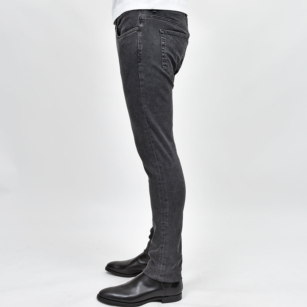 PT TORINO DENIM ピーティートリノデニム コットンレーヨンポリエステル ストレッチ ウォッシュド ブラックデニムパンツ ROCK/SKINNY FIT/OA3110
