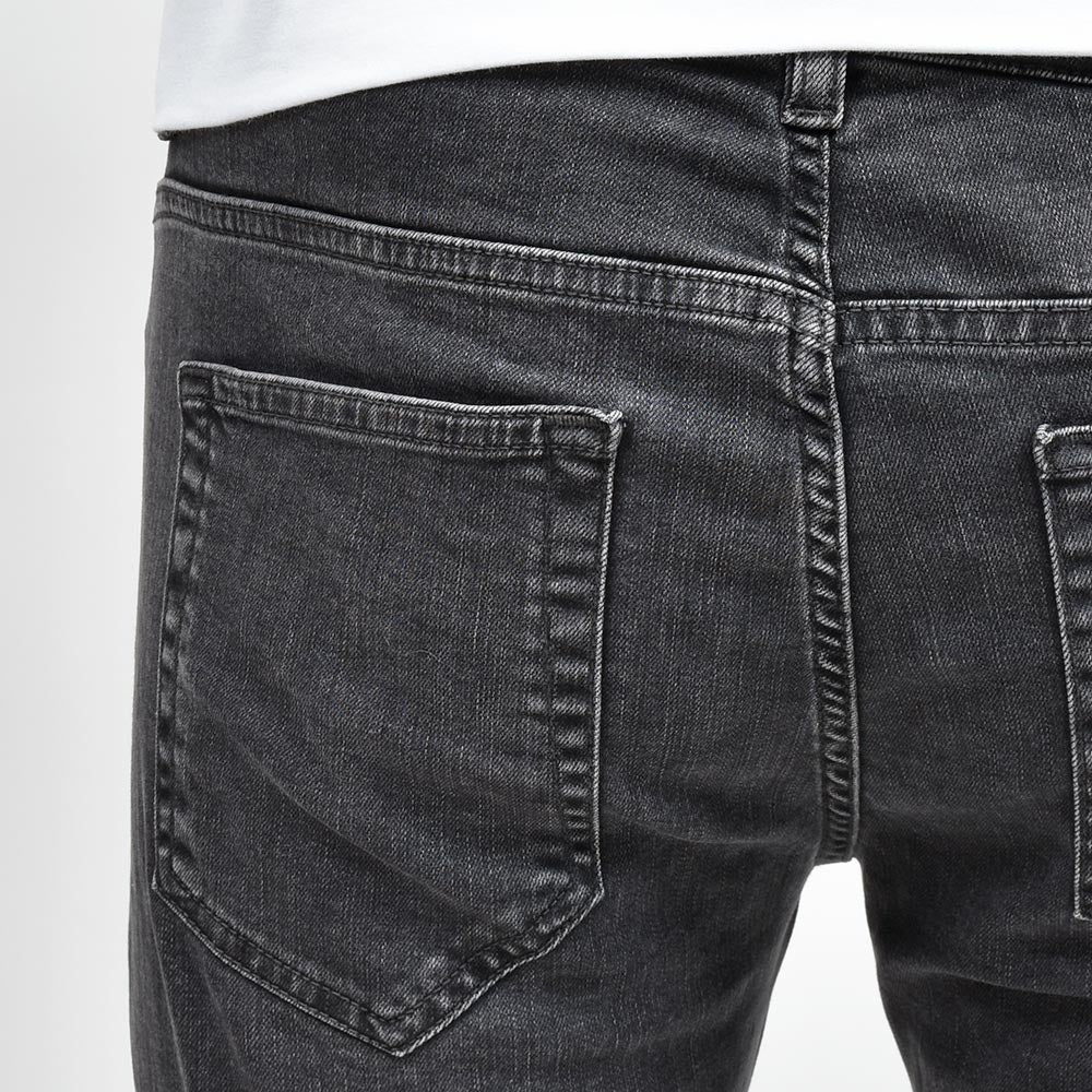 PT TORINO DENIM ピーティートリノデニム コットンレーヨンポリエステル ストレッチ ウォッシュド ブラックデニムパンツ ROCK/SKINNY FIT/OA3110