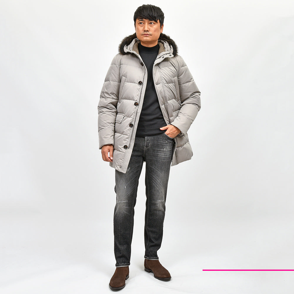 PT TORINO DENIM ピーティートリノデニム コットン ストレッチ ウォッシュド ダメージ&リペア ブラックデニムパンツ REGGAE/TAPERED FIT/OA3630