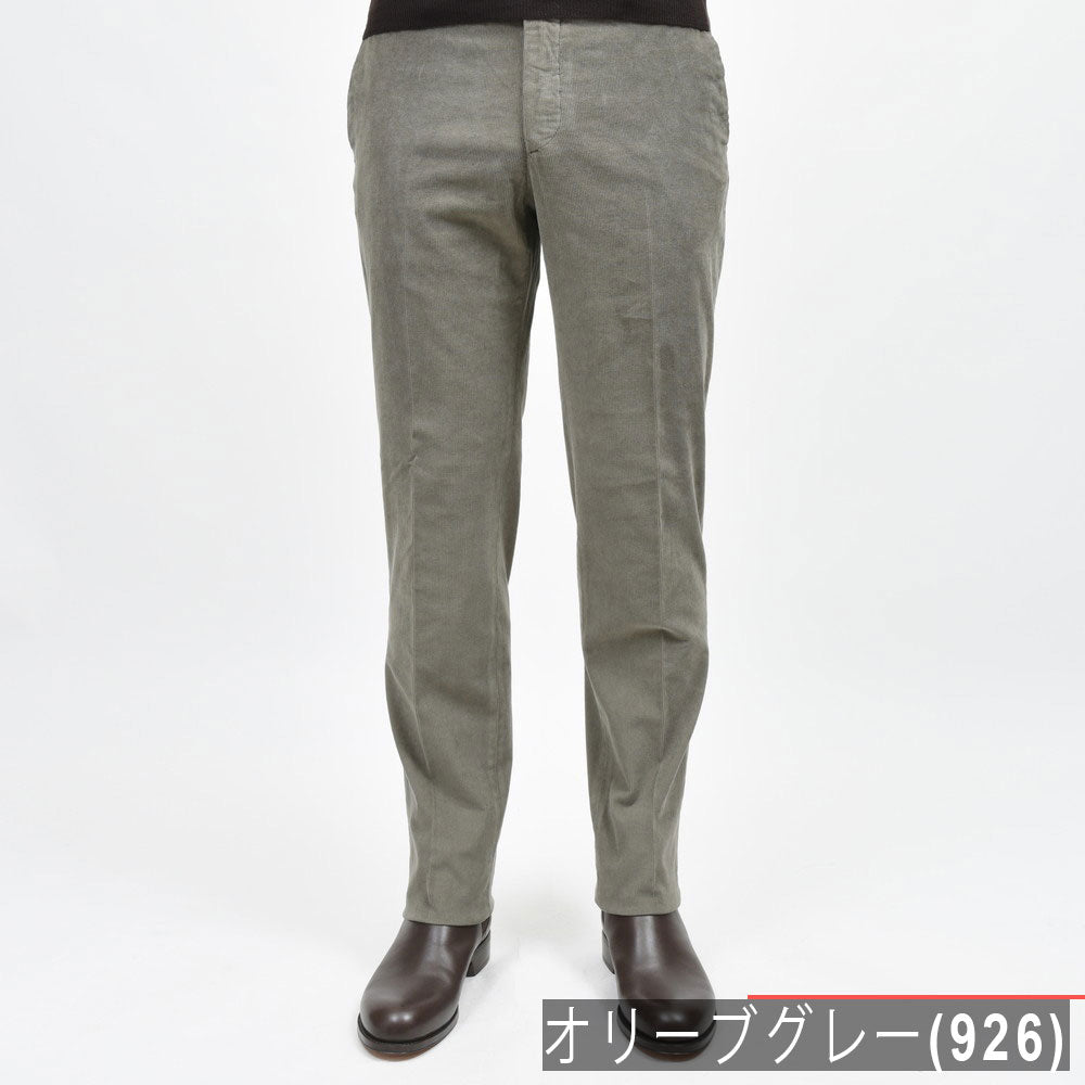 INCOTEX(インコテックス) REGULAR FIT ガーメントダイストレッチコットンコーデュロイテーパードパンツ 1W0039-40927/21534