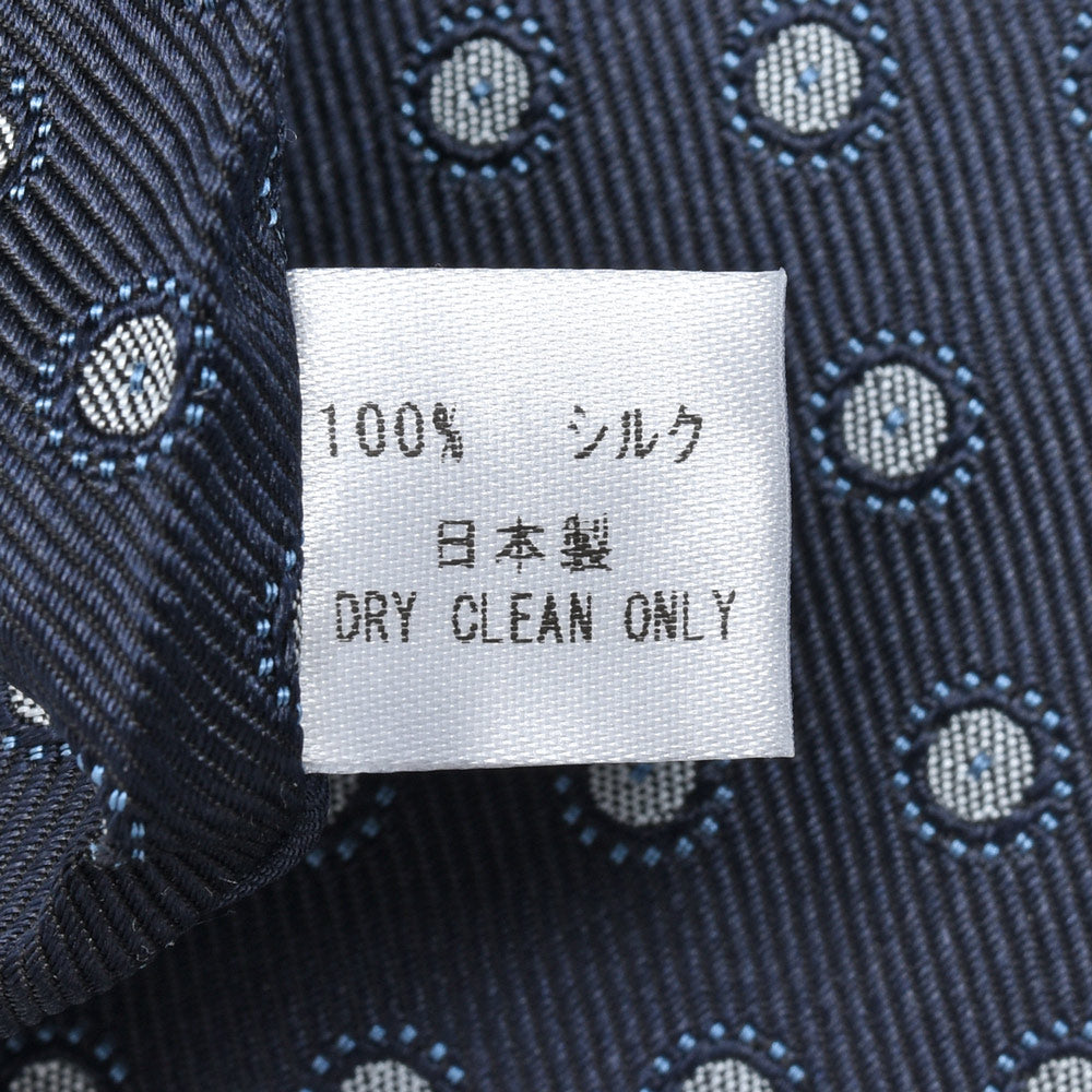 THE SOLE(ザ ソール)シルクレップサークル小紋タイ TS-TIE8-FAN001 18242000161