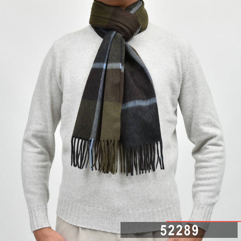 Joshua Ellis(ジョシュア エリス) カシミアチェックマフラー 35×190 J0S24W0000