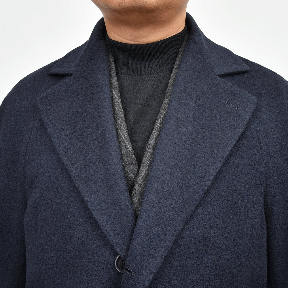 TITO ALLEGRETTO ティト アレグレット ヴァージンウール カシミヤ ベルテッド ラグランスリーブ シングル3Bコート