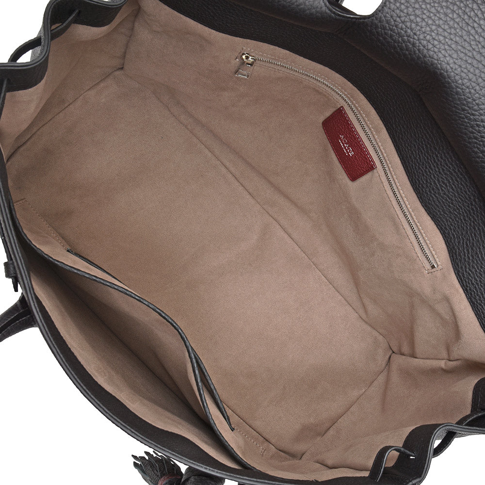 ACATE アカーテ OSTRO2-M オストロ2 カーフ シュリンクレザー フラップ ボストンバッグ
