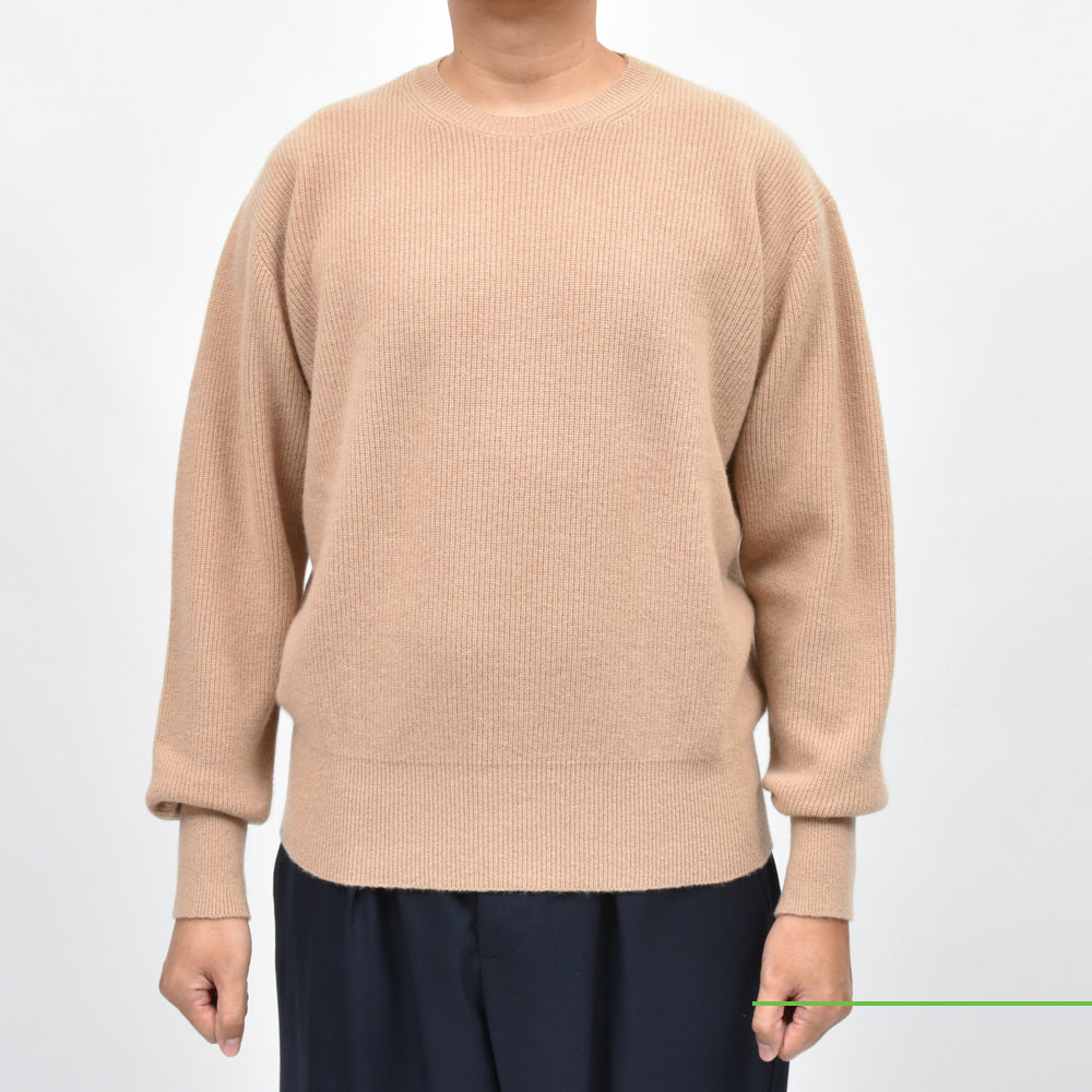 balcone Rencontrant(バルコーネ レンコントラント) カシミアリブクルーネックニット HJM-01