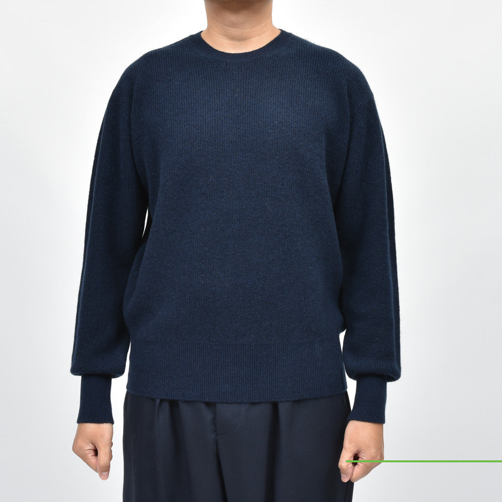 balcone Rencontrant(バルコーネ レンコントラント) カシミアリブクルーネックニット HJM-01