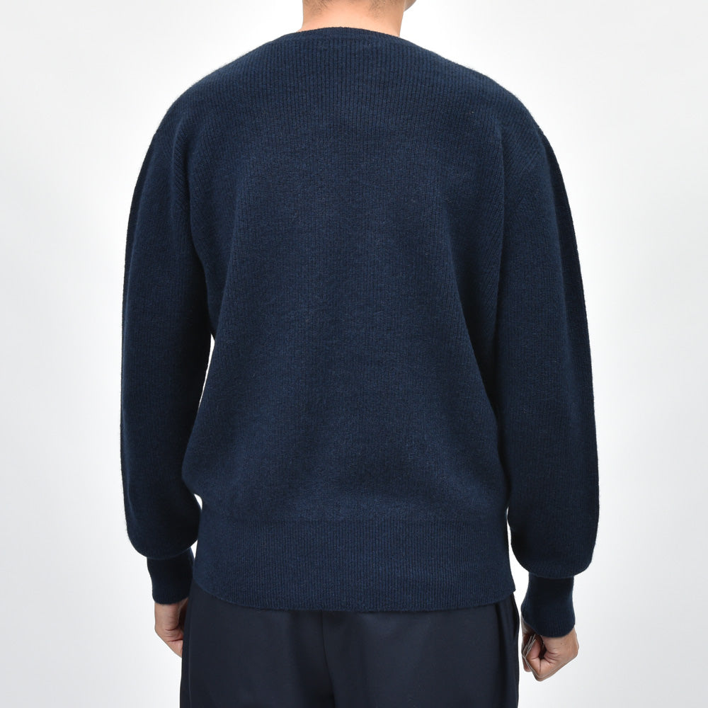 balcone Rencontrant(バルコーネ レンコントラント) カシミアリブクルーネックニット HJM-01