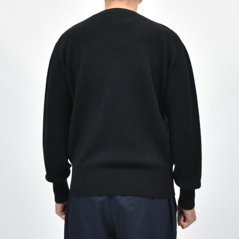 balcone Rencontrant(バルコーネ レンコントラント) カシミアリブクルーネックニット HJM-01
