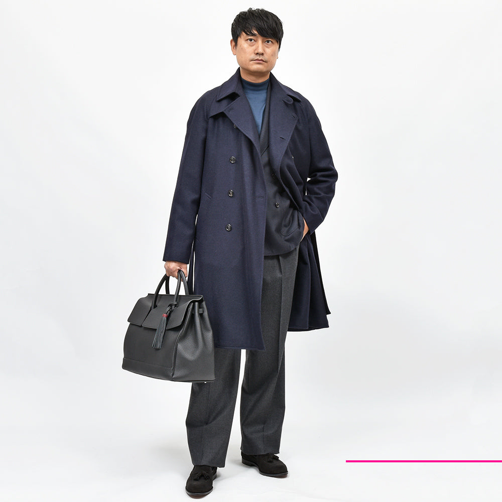 STILE LATINO スティレ ラティーノ BRANDO ヴァージンウール カシミヤ ツイル トレンチコート