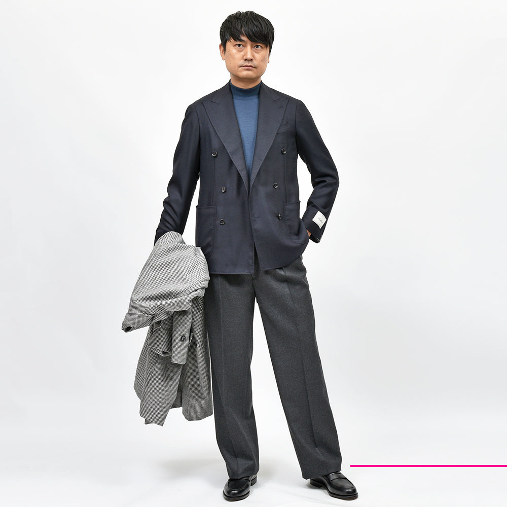 RING JACKET リングヂャケット Balloon バルーン ウール ホップサック ダブル6Bジャケット NO-304F