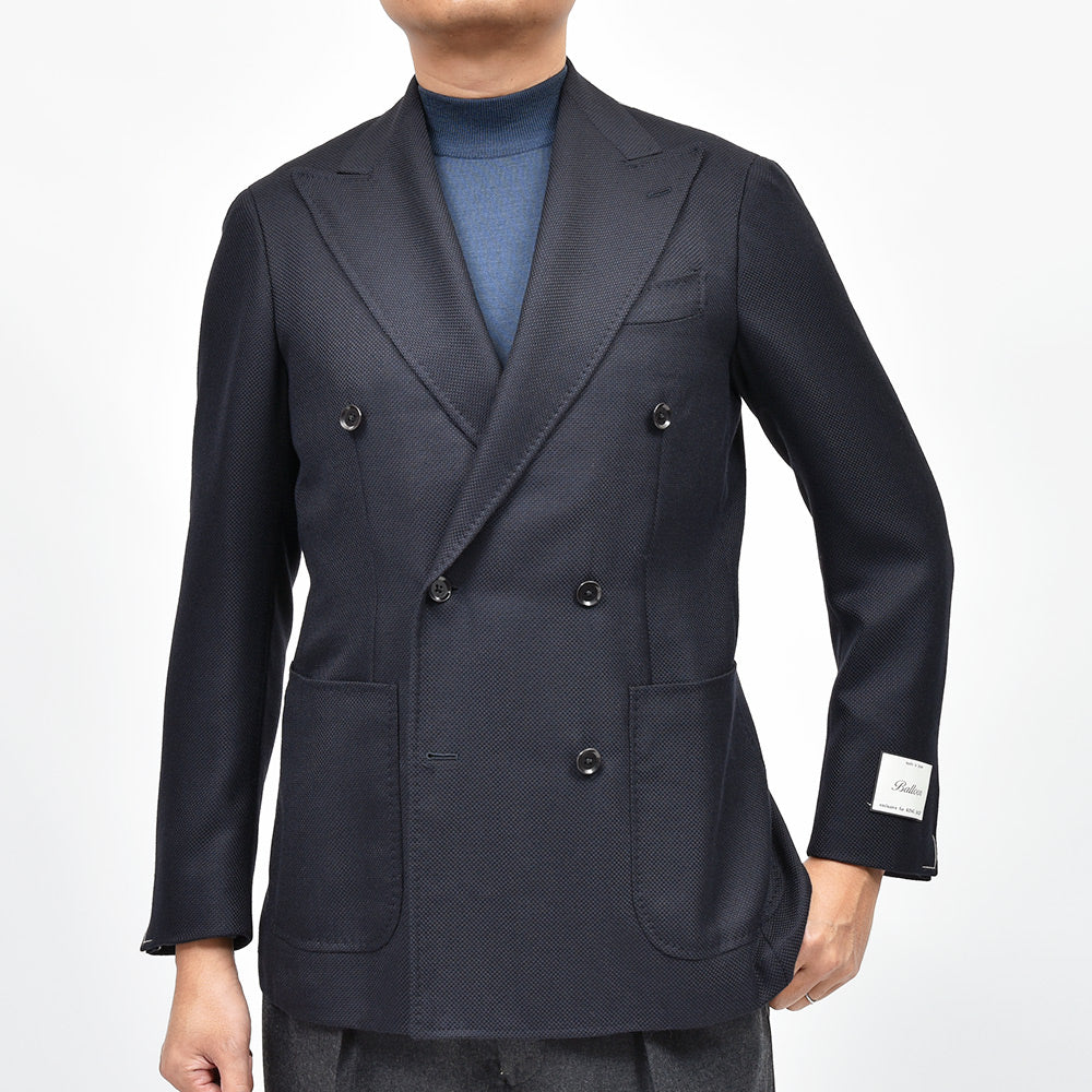 RING JACKET リングヂャケット Balloon バルーン ウール ホップサック ダブル6Bジャケット NO-304F