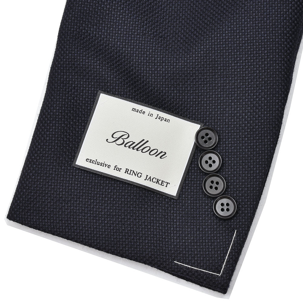 RING JACKET リングヂャケット Balloon バルーン ウール ホップサック ダブル6Bジャケット NO-304F