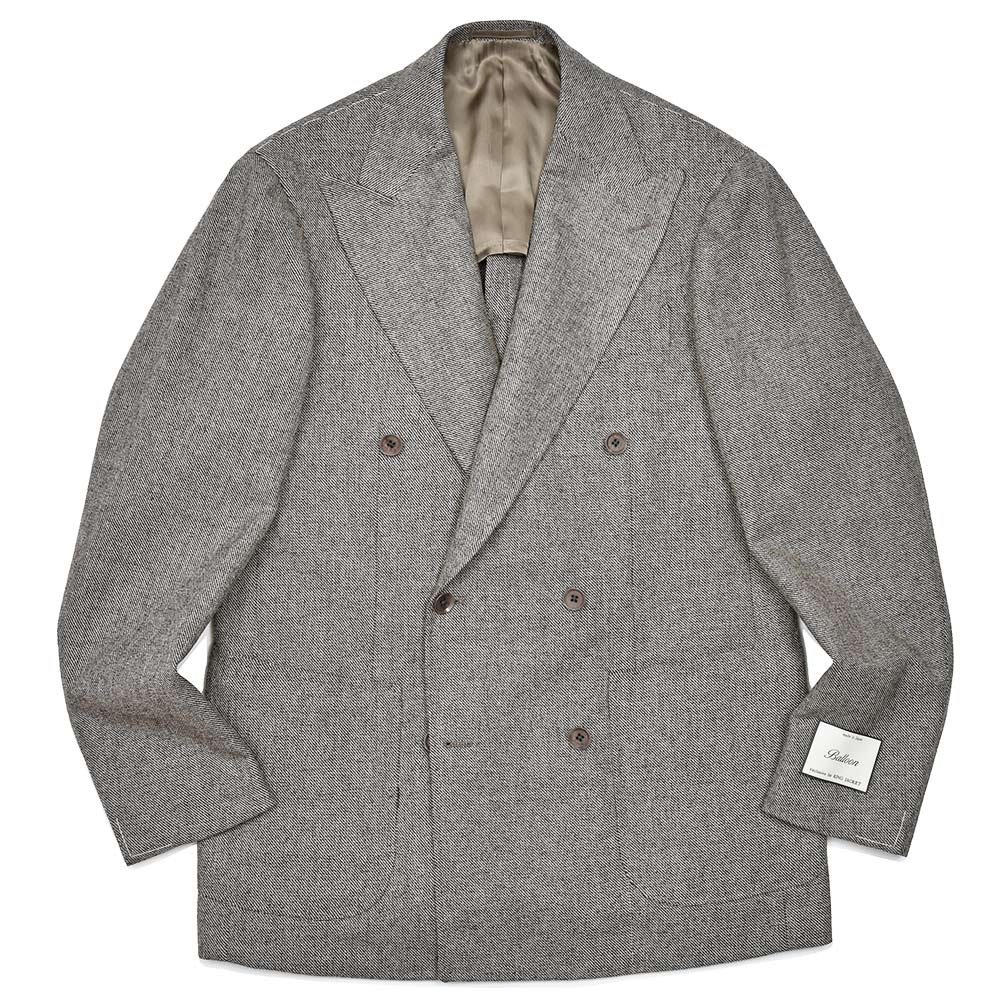 RING JACKET リングヂャケット Balloon バルーン ウール シルク シャークスキン ダブル6Bジャケット NO-304F