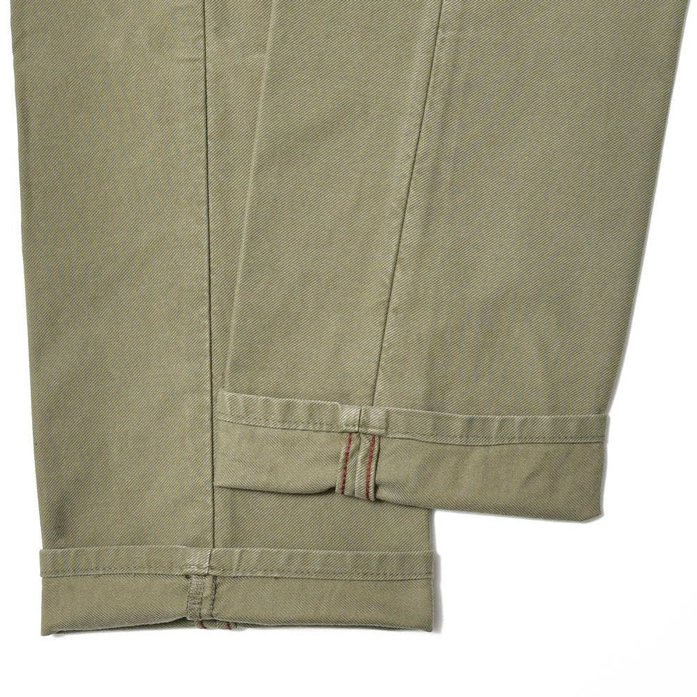 INCOTEX SLACKS(インコテックス スラックス) SLIM FIT ガーメントダイオーガニックコットンストレッチチノテーパードパンツ 18S100-4611D/21688