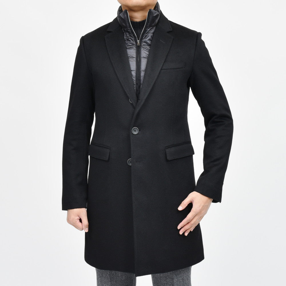 HERNO(ヘルノ) ウォーターレペレントカシミアフランネルチェスターフィールドコート CA0091U-38020+12020