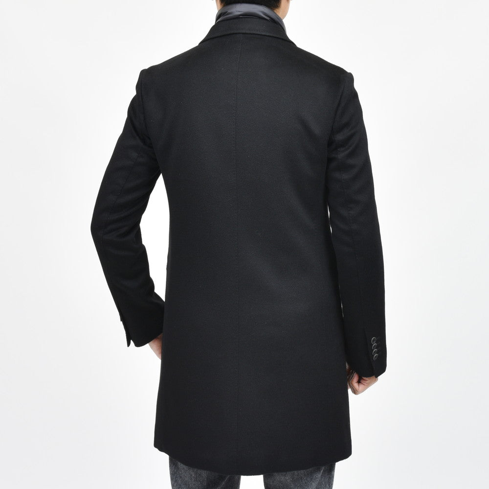 HERNO(ヘルノ) ウォーターレペレントカシミアフランネルチェスターフィールドコート CA0091U-38020+12020