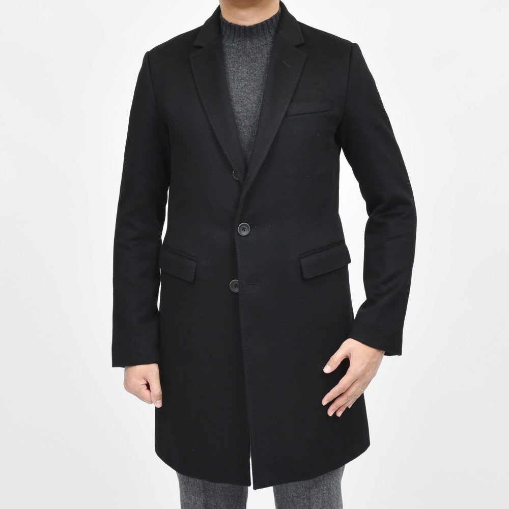 HERNO(ヘルノ) ウォーターレペレントカシミアフランネルチェスターフィールドコート CA0091U-38020+12020