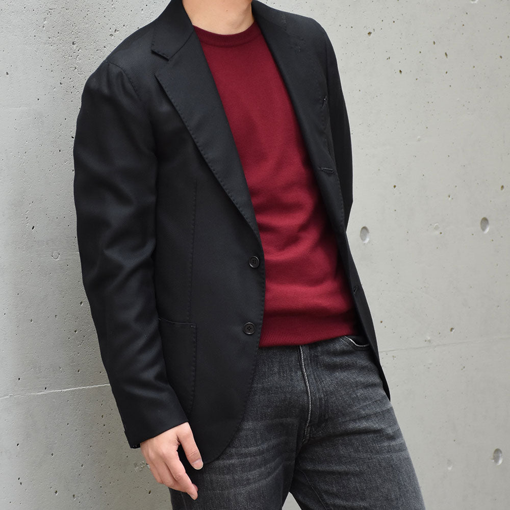 ガボ / ウールジャージー 3つボタン ジャケット(Loro Piana Fabric)/T24280/ネイビー