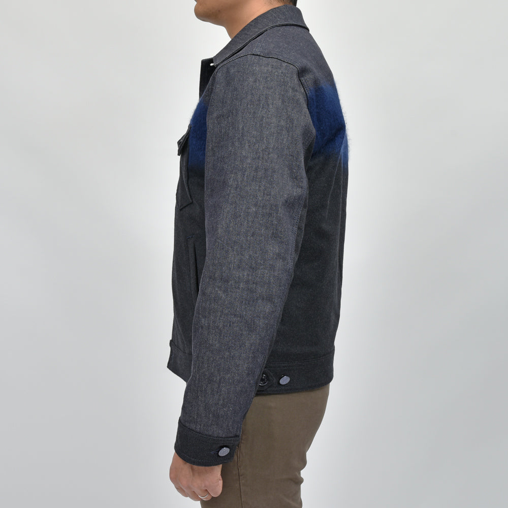 JACOB COHEN(ヤコブコーエン) コットンウールコンビパデッドデニムトラッカージャケット 226-21806
