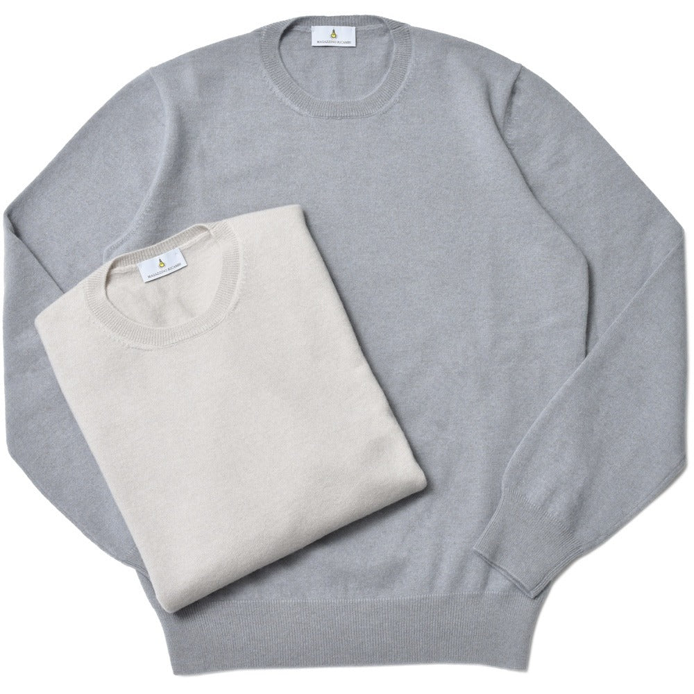 MAGAZZINO RICAMBI(マガジーノ リカンビ) フェルテッドカシミアクルーネックニット GIROCOLLO