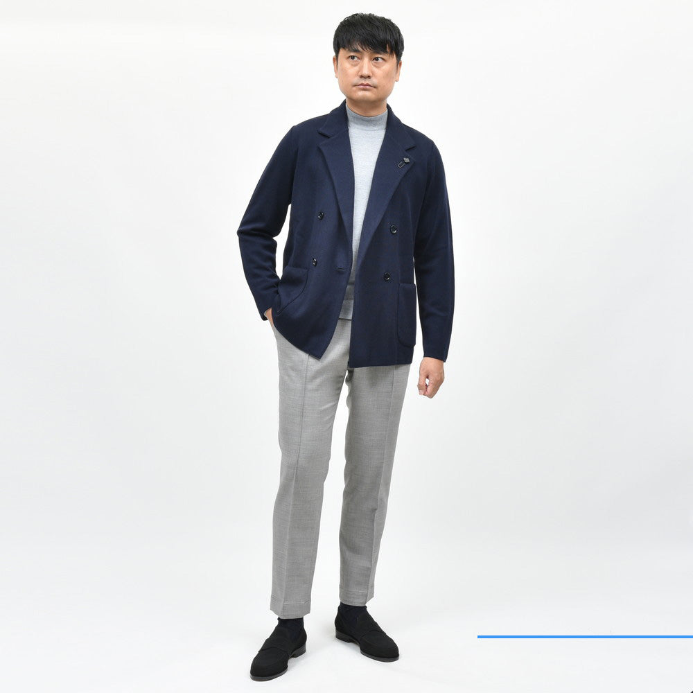 LARDINI(ラルディーニ) ウールミラノリブダブルニットジャケット ALJM87000 16042600109