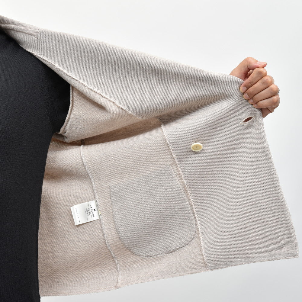 LARDINI(ラルディーニ) ウールミラノリブダブルニットジャケット ALJM87000 16042600109