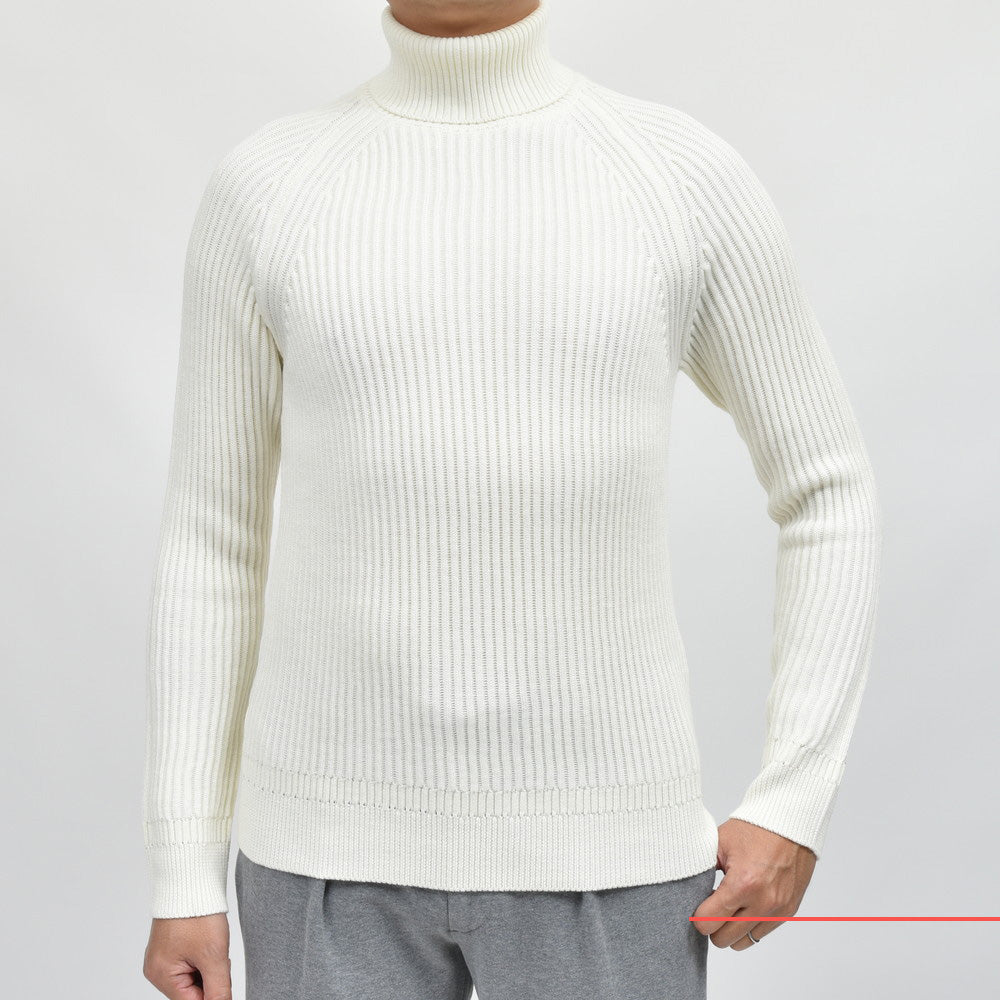 ZANONE(ザノーネ) ミドルゲージウールリブタートルネックニット DV/SLIM FIT/810125/ZM284/25426