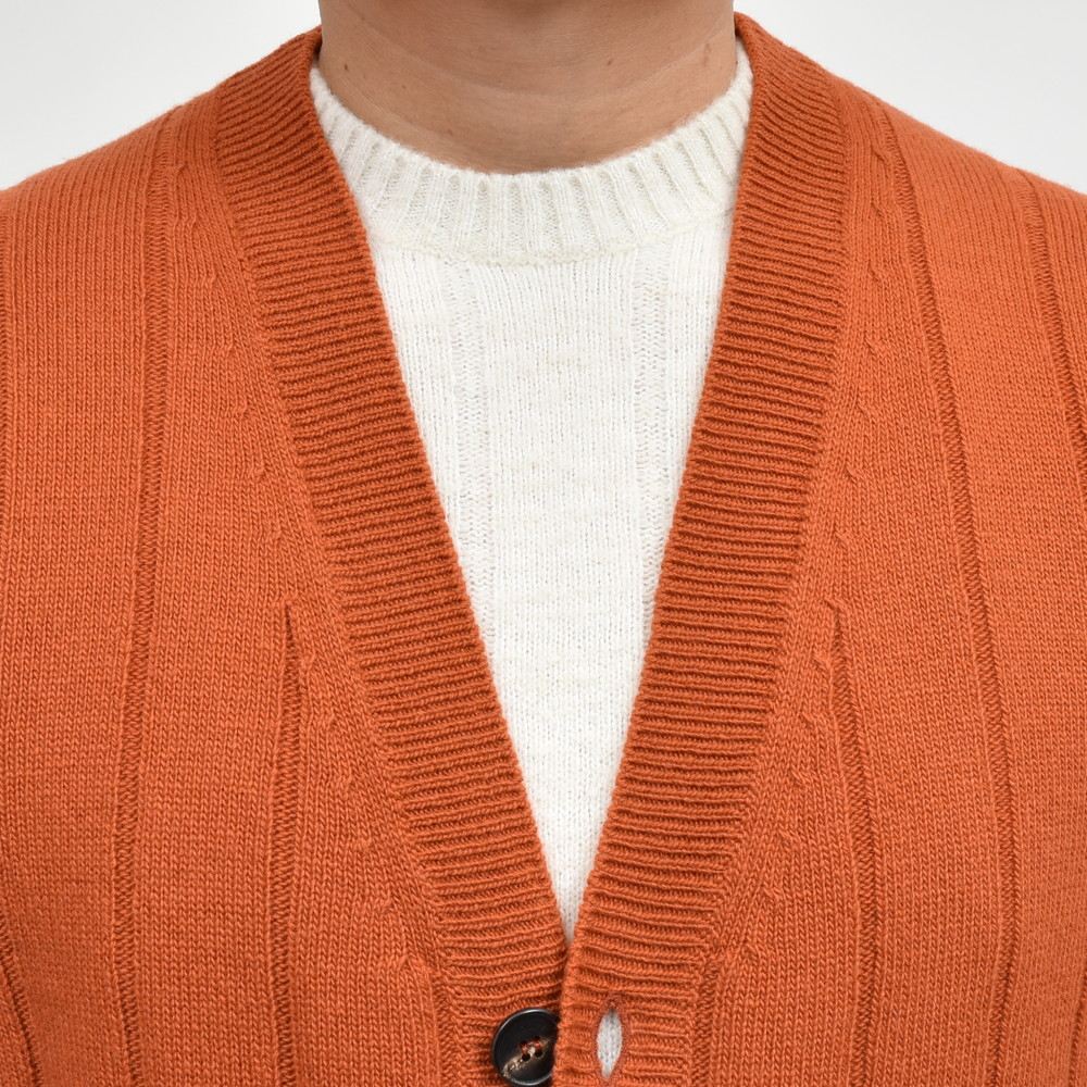 ZANONE(ザノーネ) ミドルゲージウール針抜きニットカーディガン CARDIGAN/SLIM FIT/810106/ZN237/25609