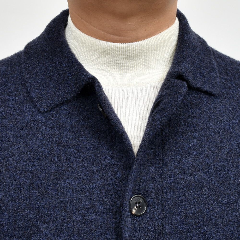 ZANONE(ザノーネ) ウールナイロンブークレニットシャツカーディガン CAMICIA/SLIM FIT/810117/ZN247/25441