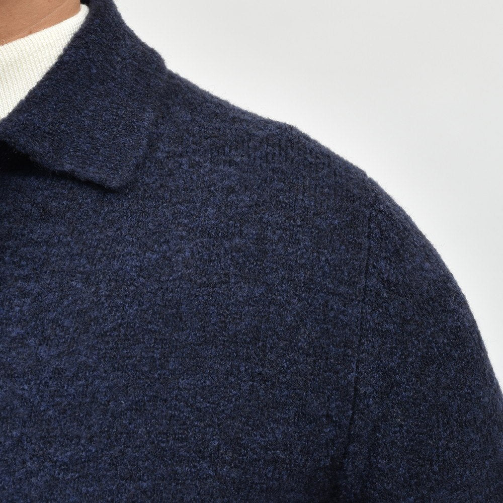 ZANONE(ザノーネ) ウールナイロンブークレニットシャツカーディガン CAMICIA/SLIM FIT/810117/ZN247/25441