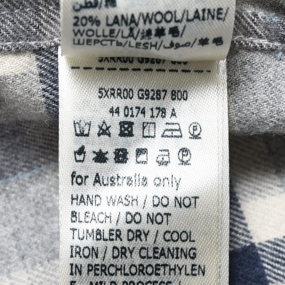 GLANSHIRT(グランシャツ) ウォッシュドコットンウールネルタータンチェックボタンダウンカラーシャツ 21406
