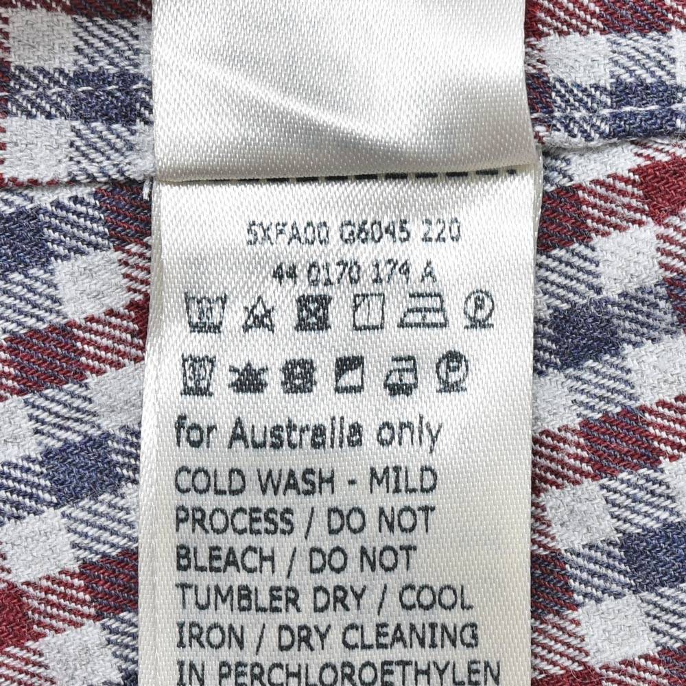 GLANSHIRT(グランシャツ) ウォッシュドコットンネルタッターソールチェックワイドカラーシャツ 21403