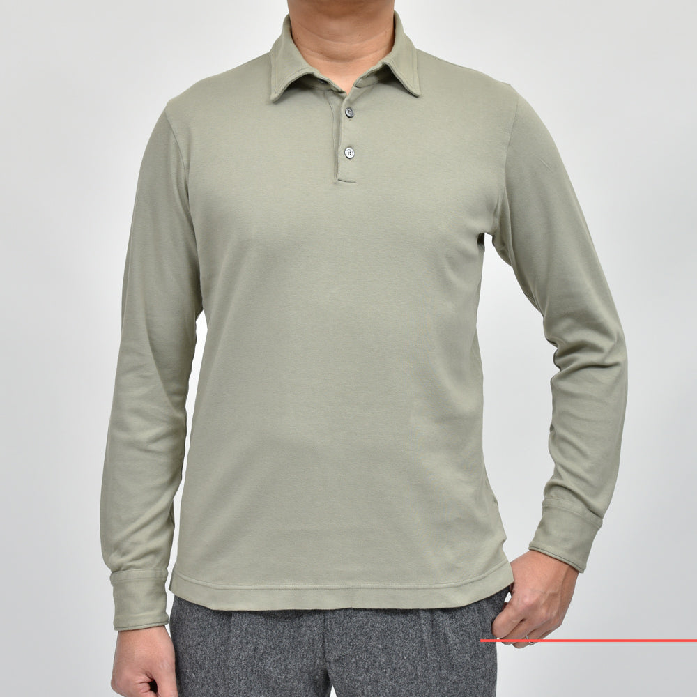 ZANONE(ザノーネ) コットンジャージL/Sポロ POLO ML/SLIM FIT/815102/ZM338/23400