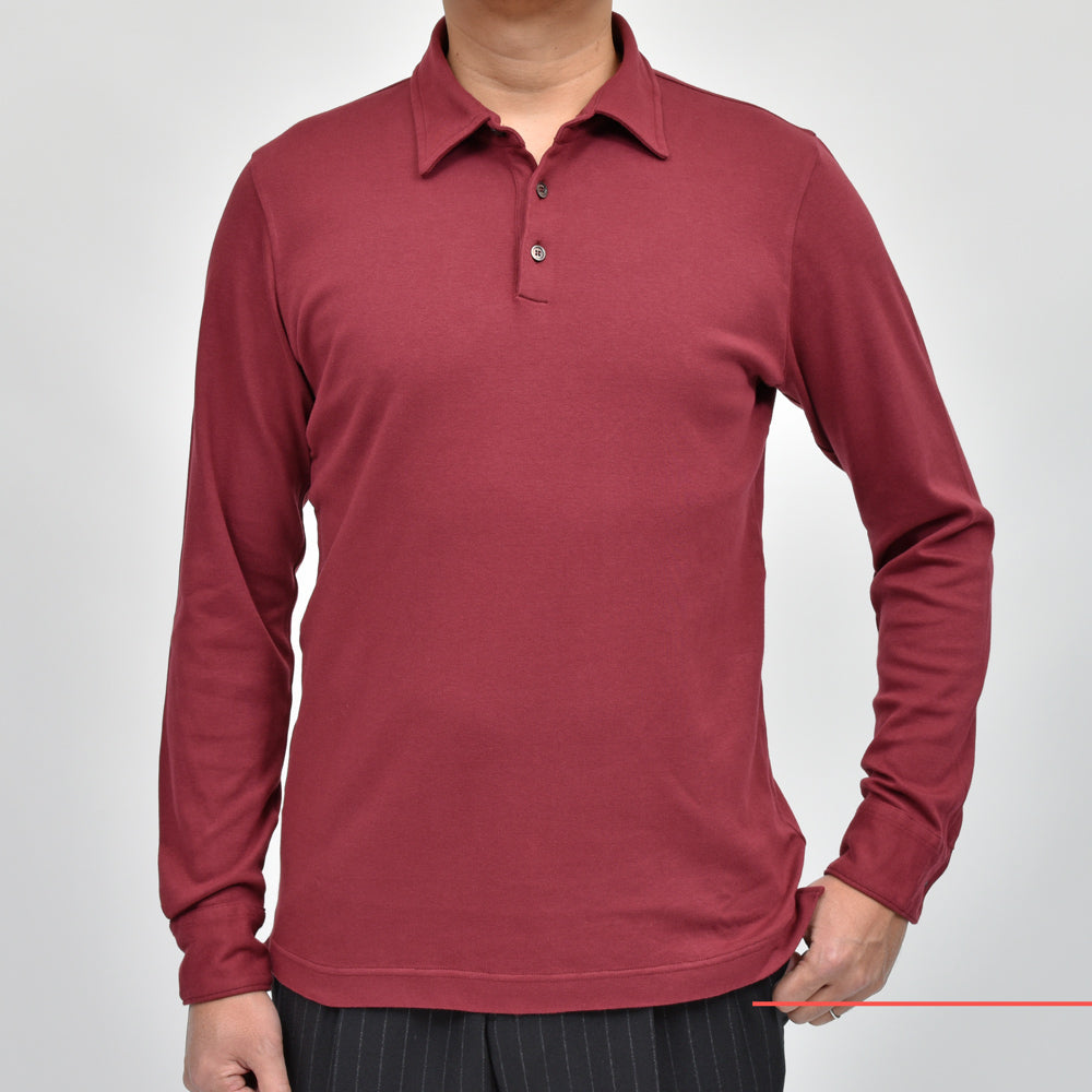 ZANONE(ザノーネ) コットンジャージL/Sポロ POLO ML/SLIM FIT/815102/ZM338/23400
