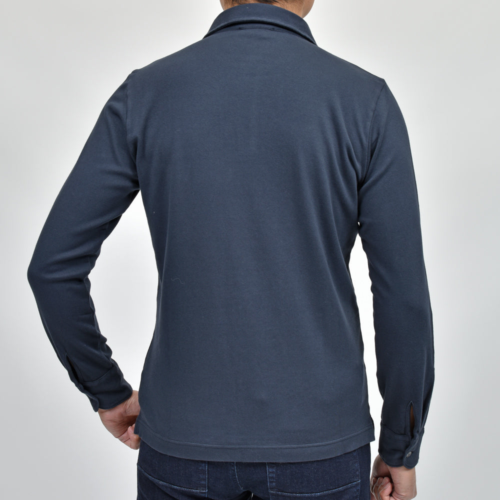 ZANONE(ザノーネ) コットンジャージL/Sポロ POLO ML/SLIM FIT/815102/ZM338/23400