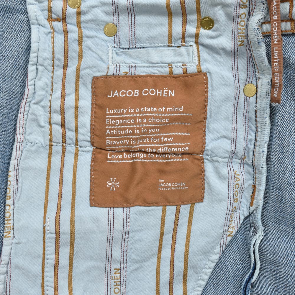 JACOB COHEN(ヤコブコーエン) BARDバード LIMITED EDITION ヴィンテージウォッシュテーパードフィットセルビッジデニム 226-22398