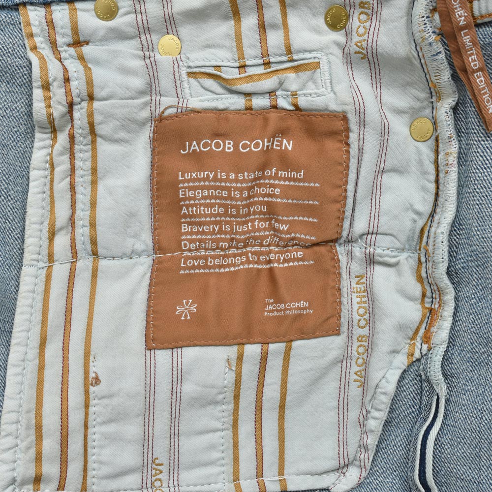 JACOB COHEN(ヤコブコーエン) BARDバード LIMITED EDITION ヴィンテージウォッシュテーパードフィットセルビッジデニム 226-22399