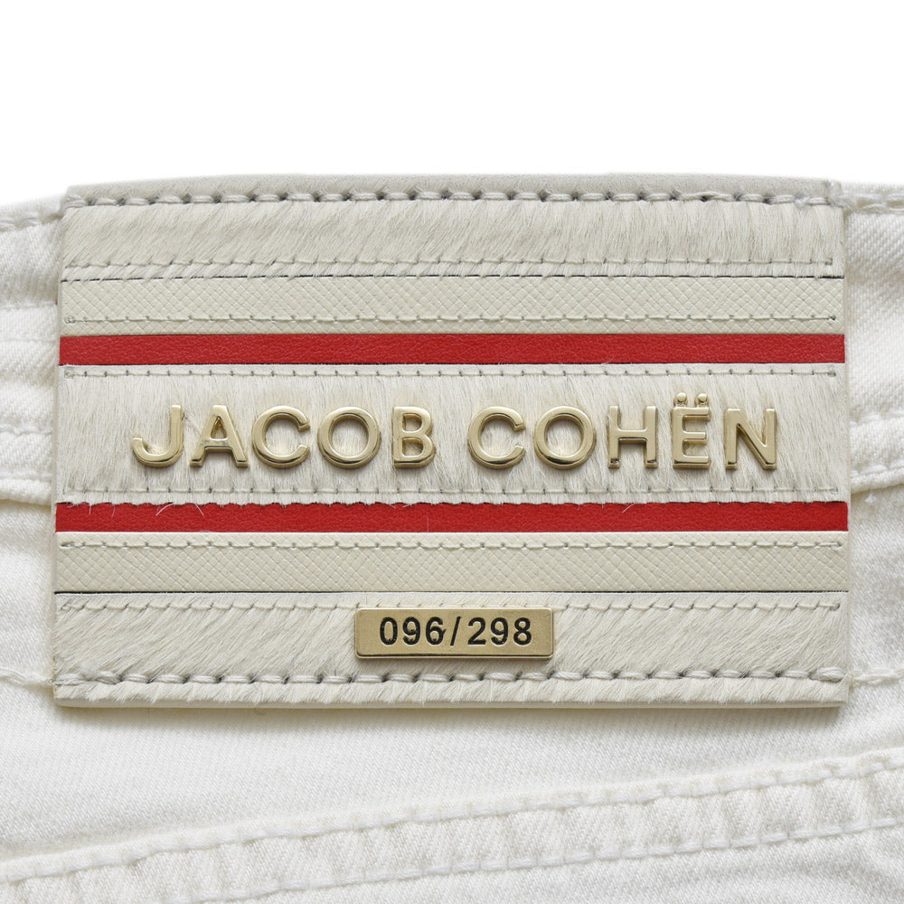 JACOB COHEN(ヤコブコーエン) BARDバード LIMITED EDITION コットンストレッチテーパードフィットホワイトデニム 226-22586