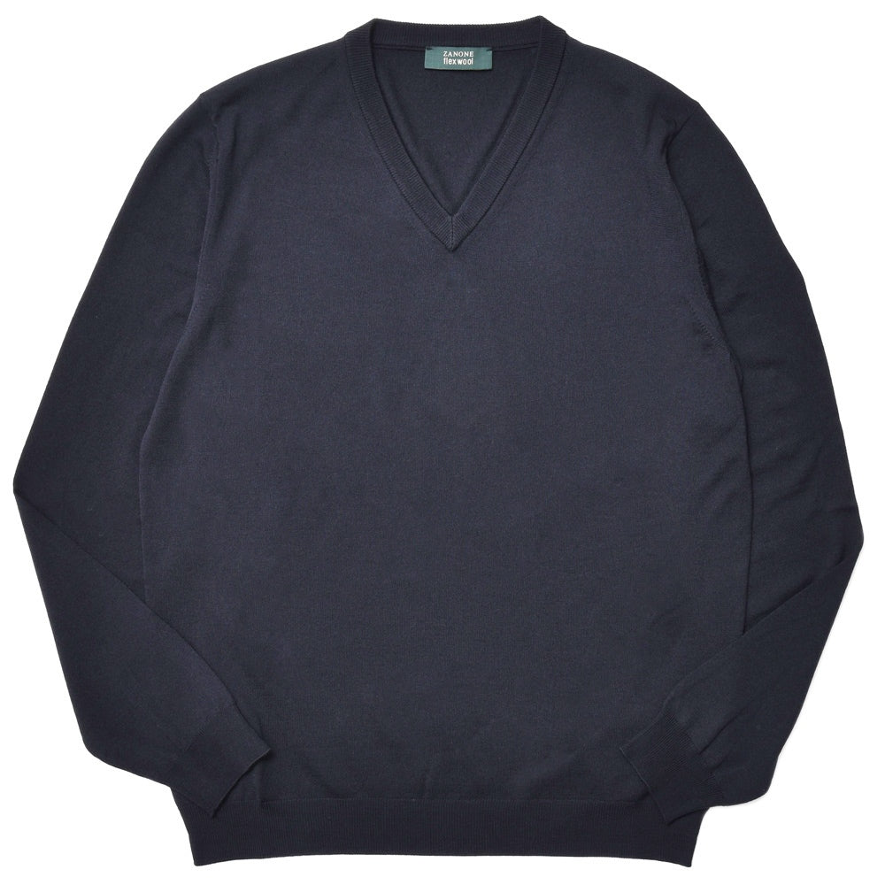 ZANONE(ザノーネ) ハイゲージストレッチウールVネックニット V/SLIM FIT/810103/ZO290/25403