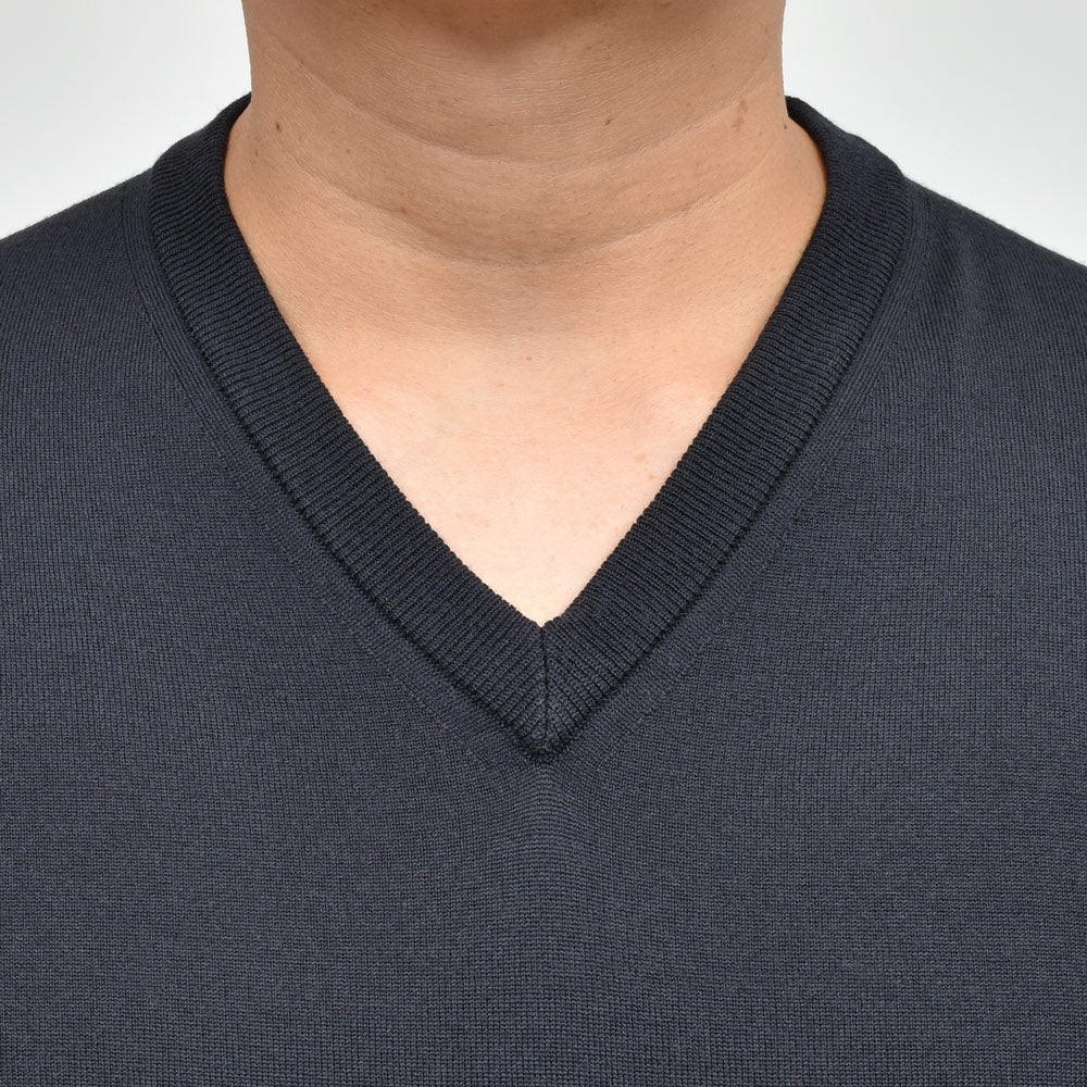 ZANONE(ザノーネ) ハイゲージストレッチウールVネックニット V/SLIM FIT/810103/ZO290/25403