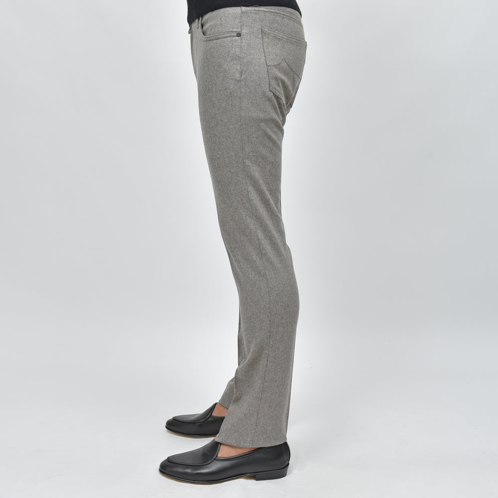 JACOB COHEN(ヤコブコーエン) NICKニック PREMIUM EDITION ウールフランネルストレッチスリムテーパードパンツ 226-22374