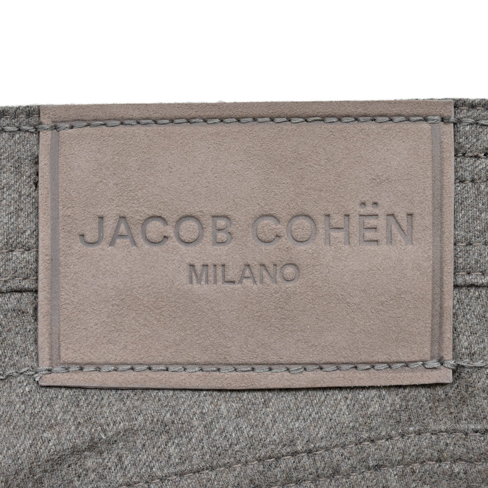 JACOB COHEN(ヤコブコーエン) NICKニック PREMIUM EDITION ウールフランネルストレッチスリムテーパードパンツ 226-22374