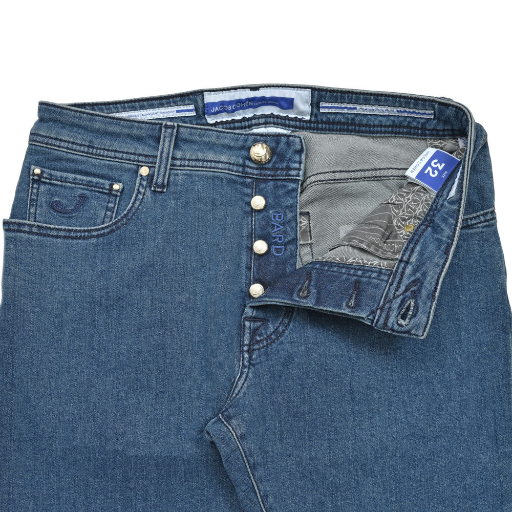 JACOB COHEN(ヤコブコーエン) BARDバード PREMIUM EDITION ウォッシュドコットンカシミヤストレッチテーパードフィットデニム 226-22454