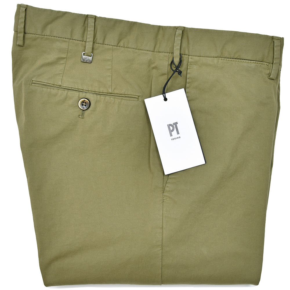 PT TORINO ピーティー トリノ コットン ストレッチ ライトウエイトギャバジン ノープリーツ パンツ SUPERSLIM FIT/GL04